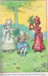 Alice och de två drottningarna, illustration från "Modern Stories"